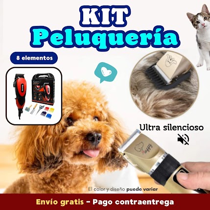 Kit Peluquería Profesional para Mascotas